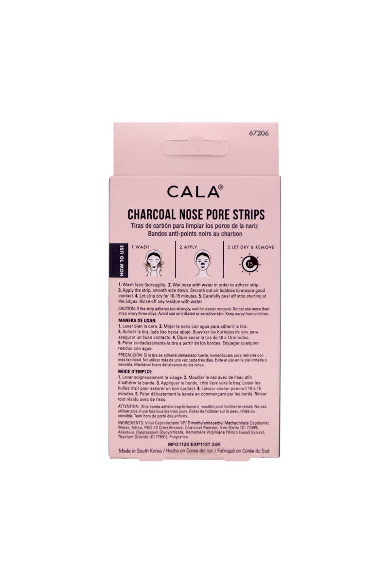 6pc Charcoal Nose Pore Strips
