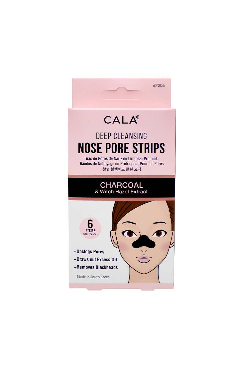 6pc Charcoal Nose Pore Strips