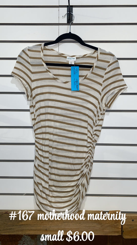 #167 SMALL MATERNITY STIPPED TOP