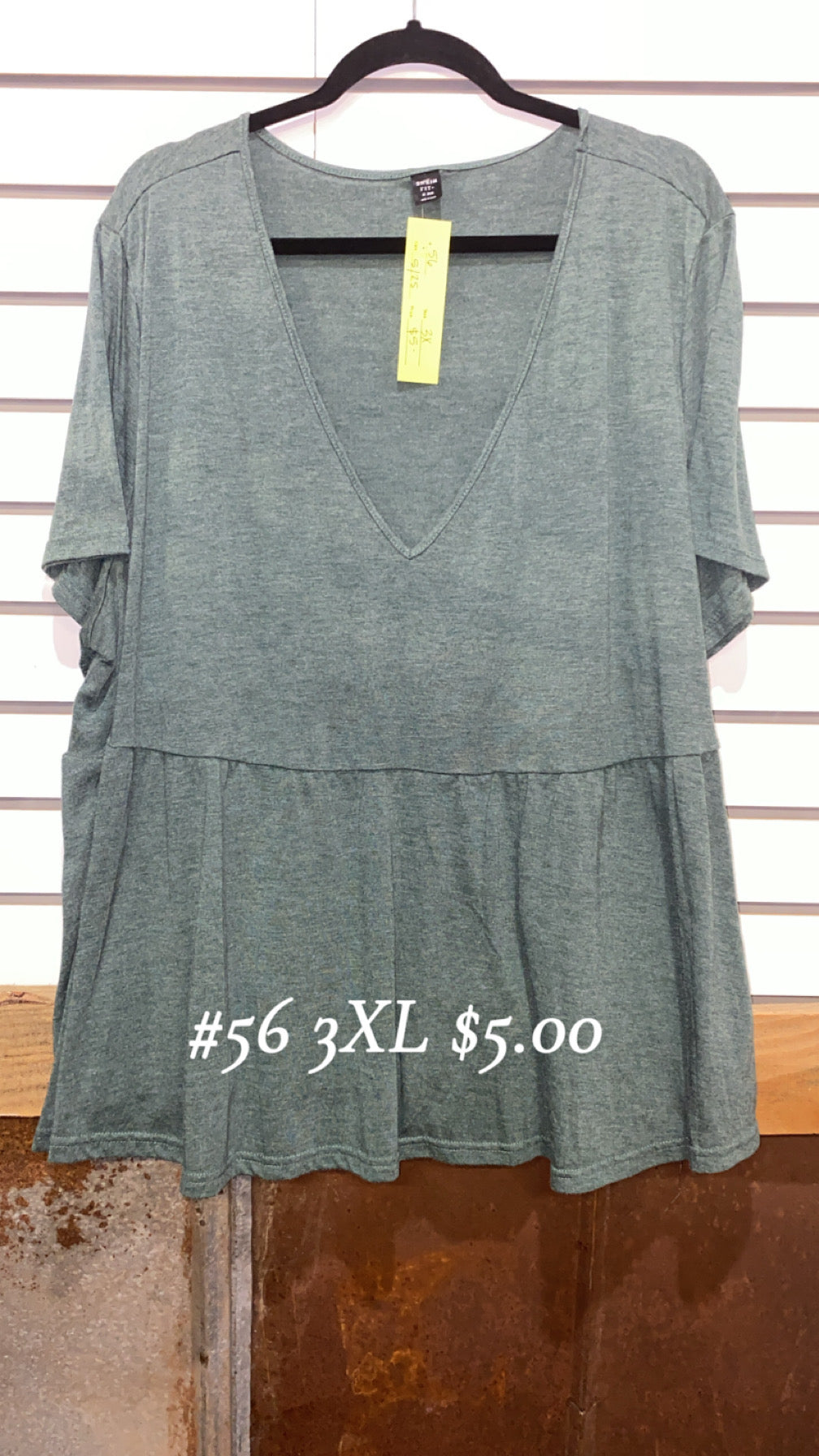 #56 3X Olive Green Tunic
