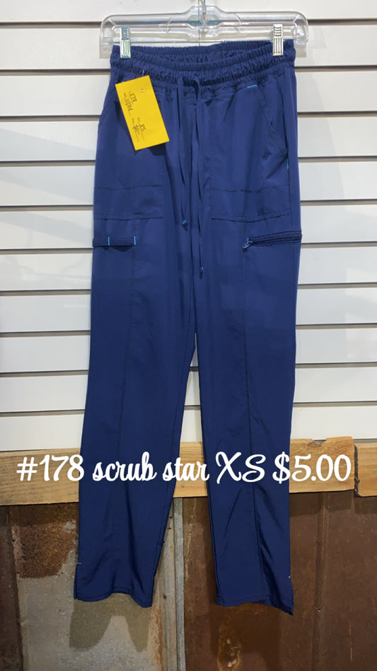 #178 XS SCRUB STAR PANTS