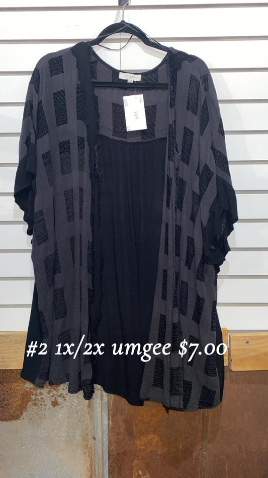 #2 1X/2X UMGEE NAVY KIMINO