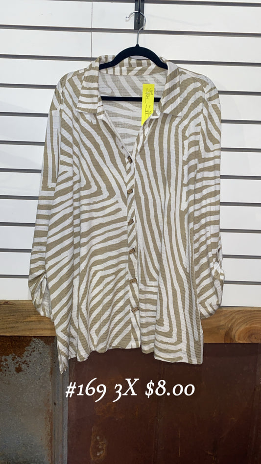 #169 3X Leopard Top