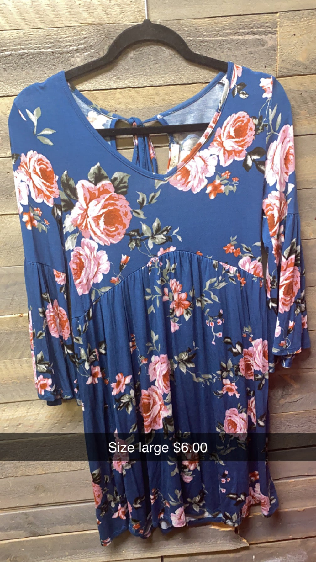 #156 flower dress size large