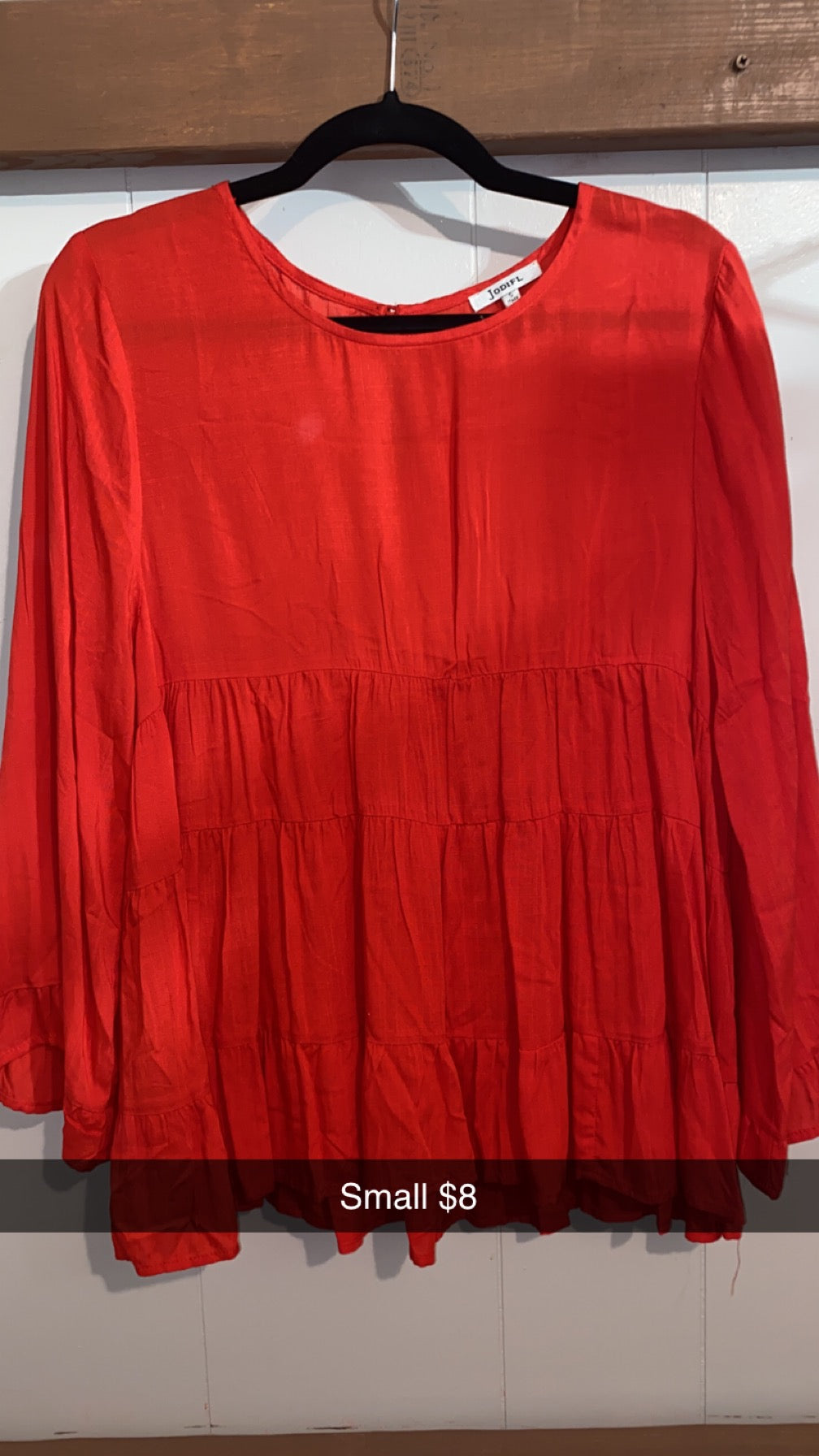 #158  small red long sleeve