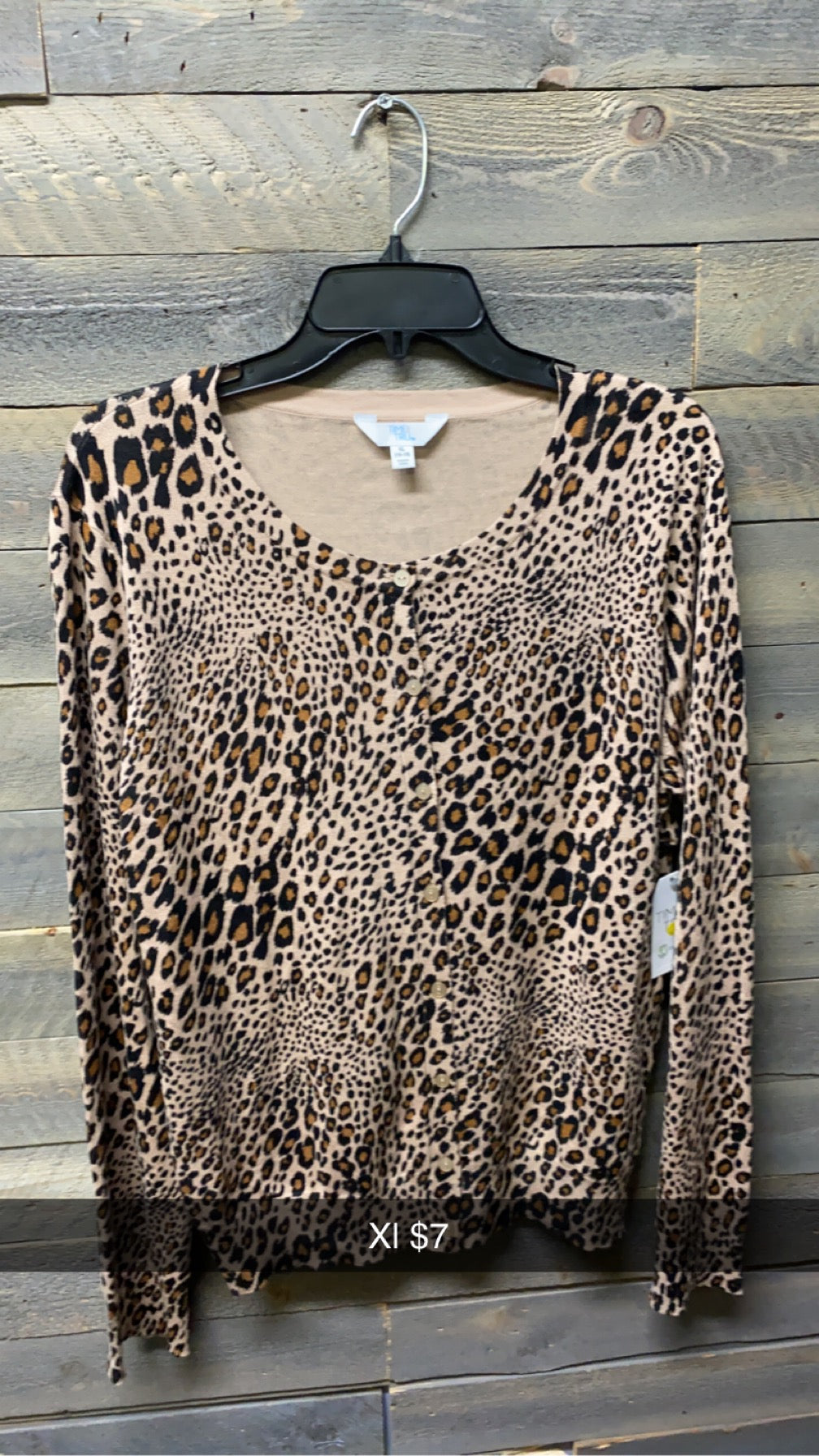 #152 Leopard Cardigan XL NWT