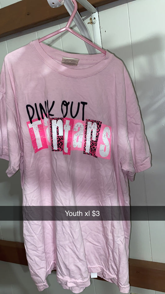 #127 youth xl pink out tartars