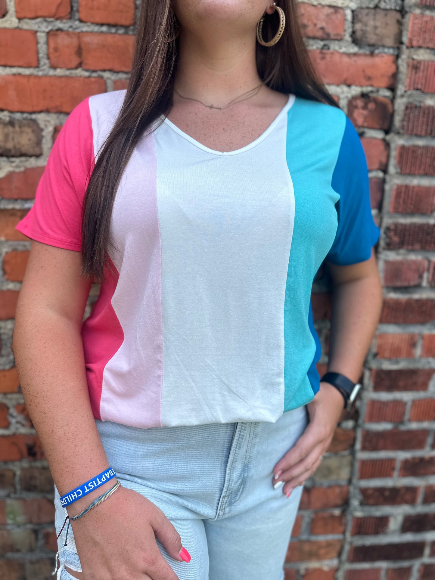 SOLID COLOR BLOCK TOP