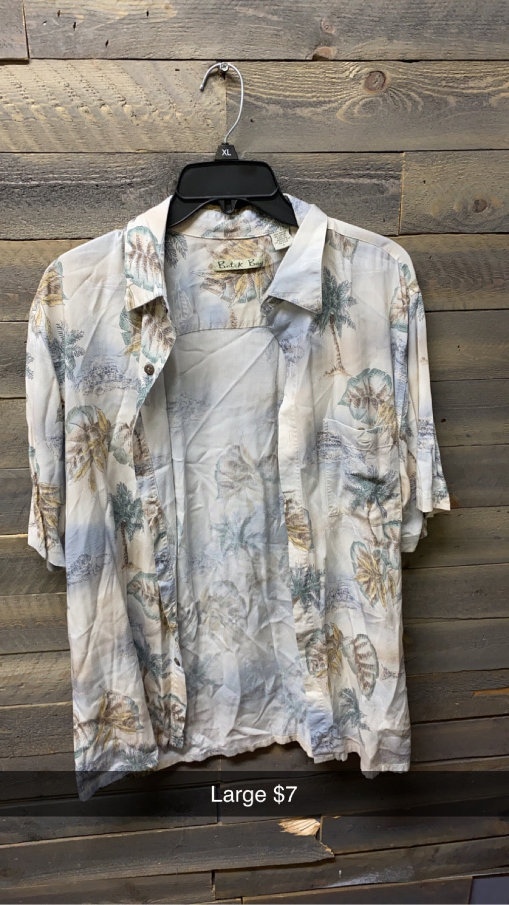 #152 Large Hawiian Shirt Batik Bay