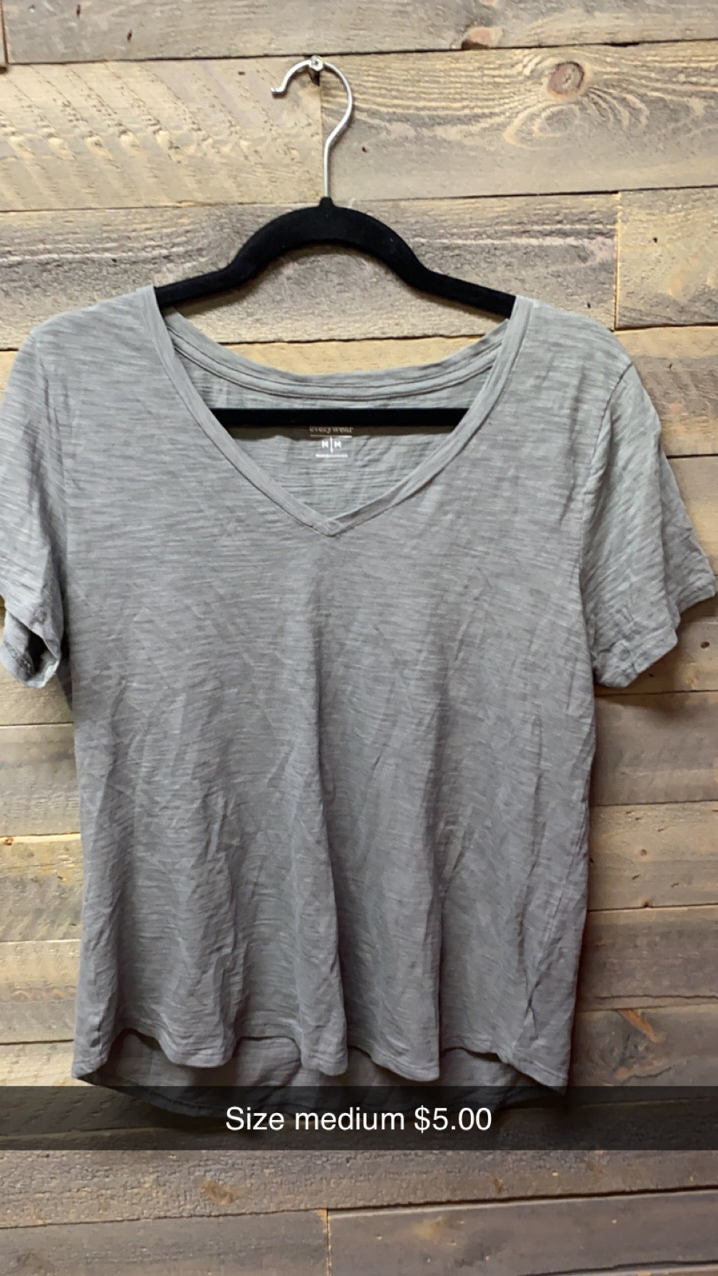 #156 gray medium shirt