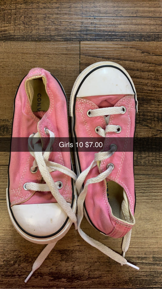 #2 Girls Converse Size 10