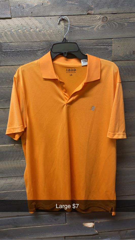 #152 Large Orange Izod Polo