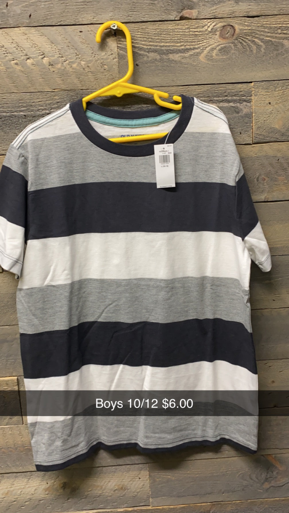 #144 Old Navy Stripped Tee 10/12