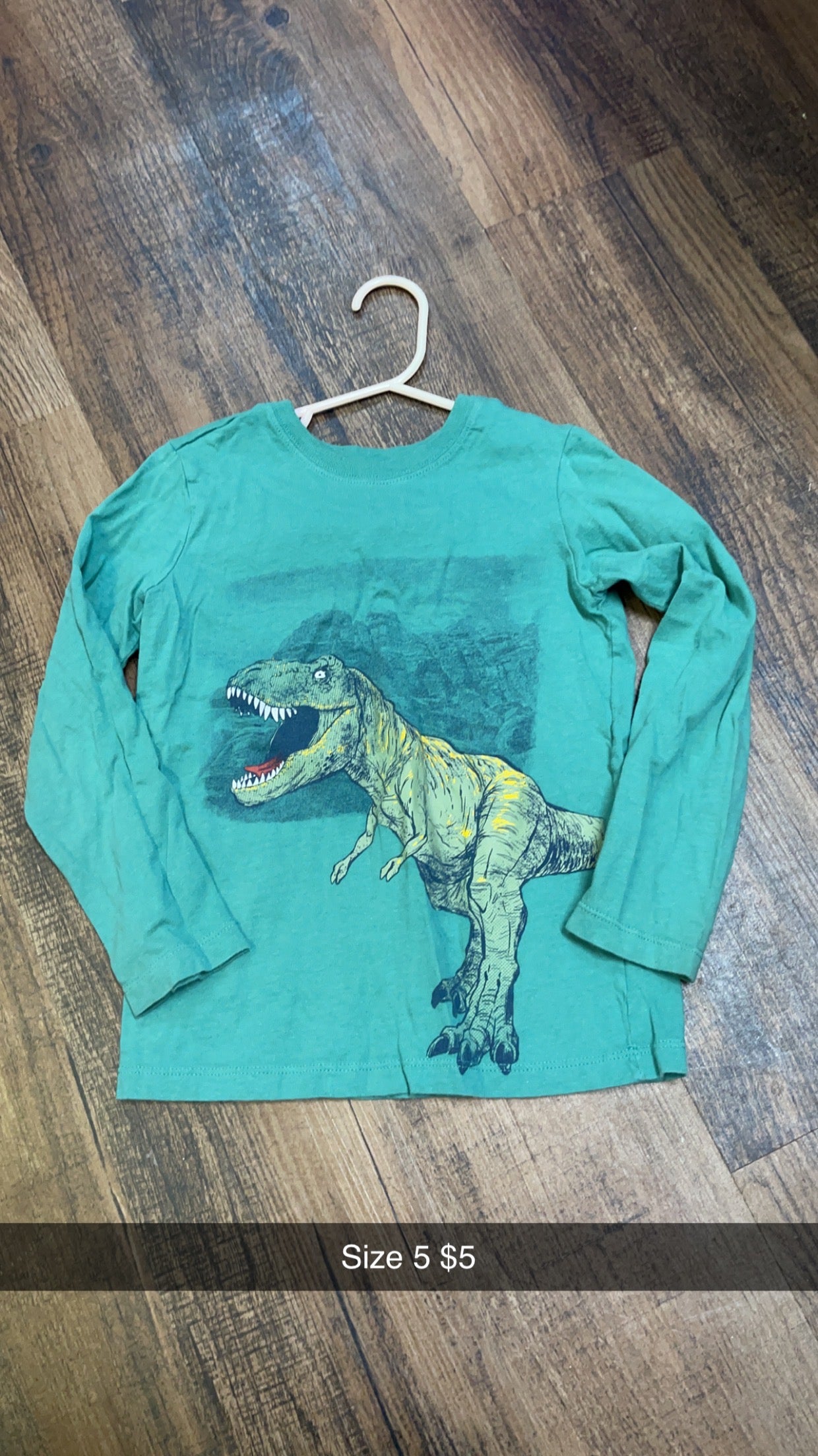 #74 5t Dino shirt