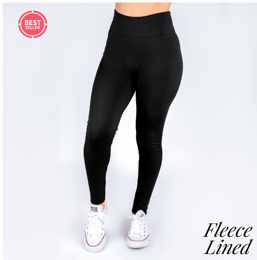 Fleece Lined Leggins One Size 0-14