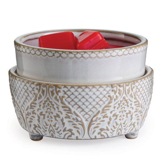 2-in-1 Fragrance Warmers  - Classic: Vintage White