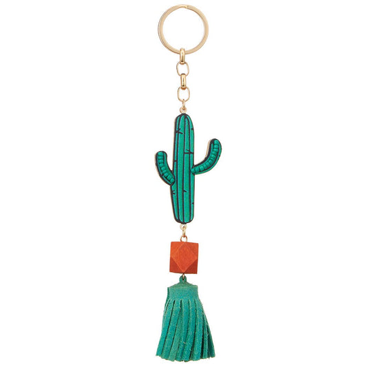 Cactus Tassel Keyring