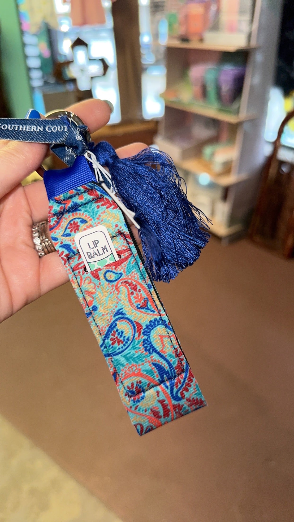 SC WESTERN PAISLEY KEY CHAIN