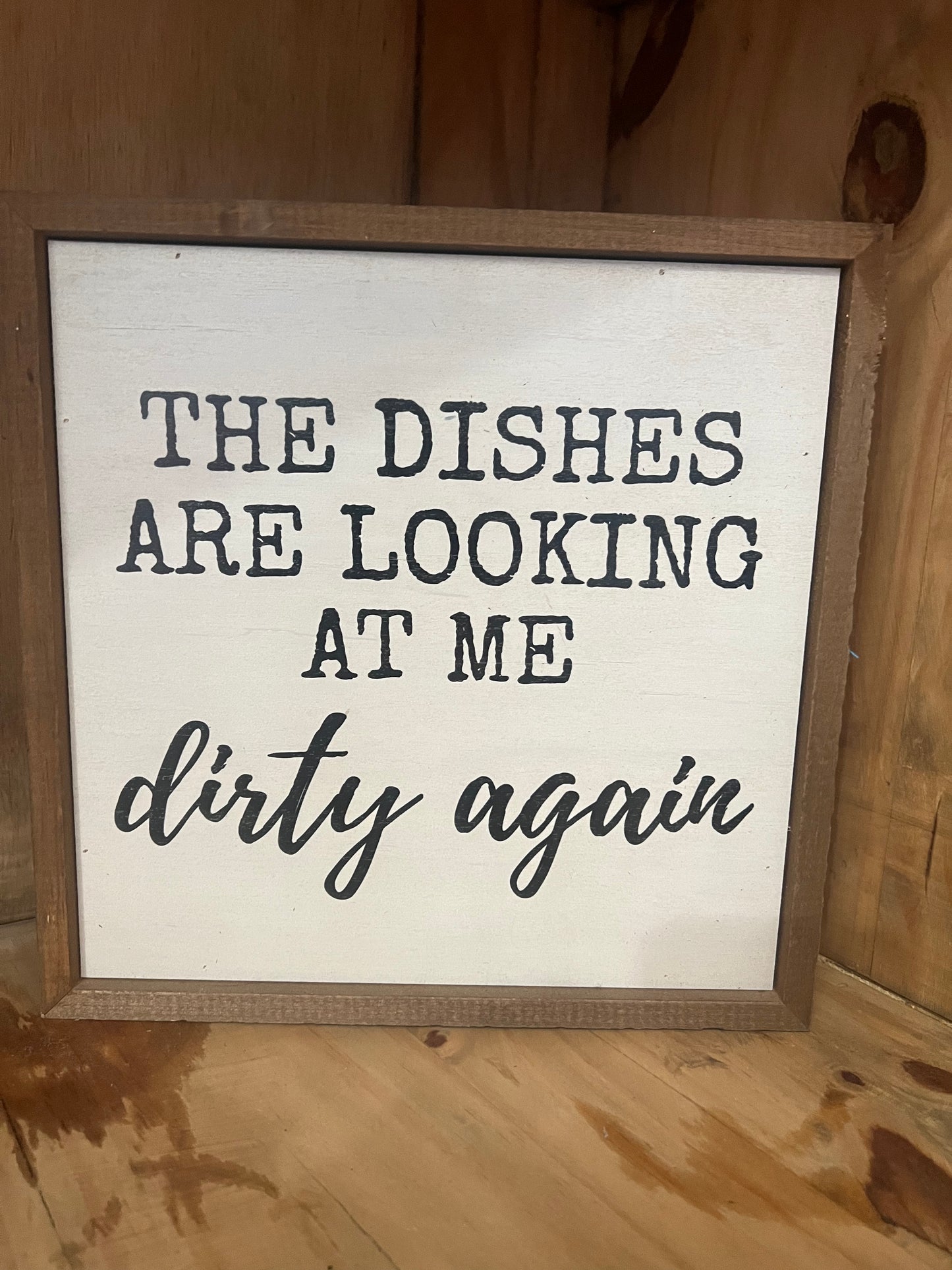 Dirty Dishes Sign
