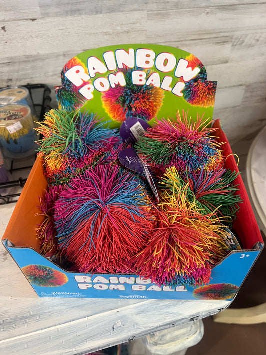 Rainbow Pom Ball
