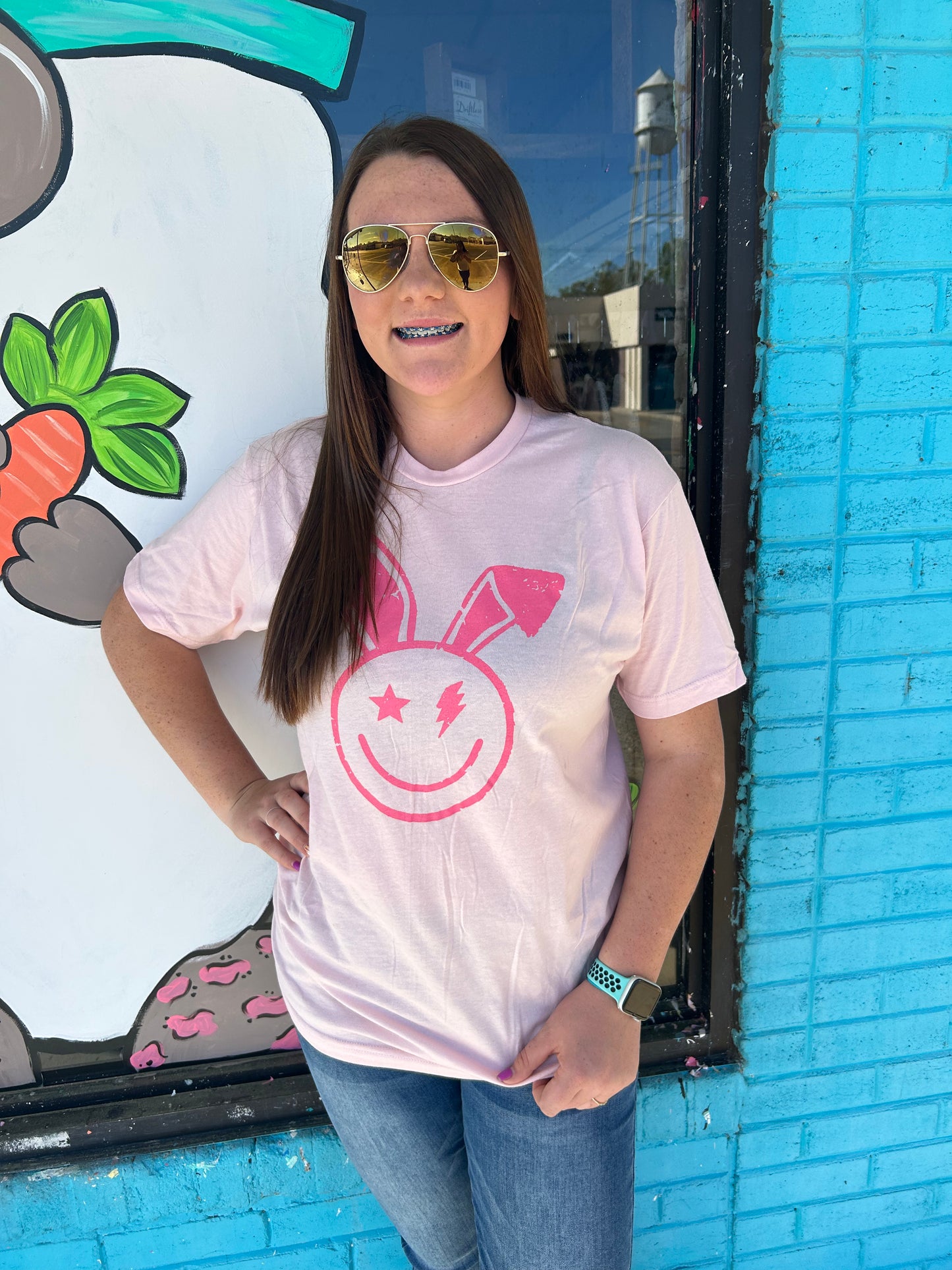 Easter Bunny Smile Graphic Tee