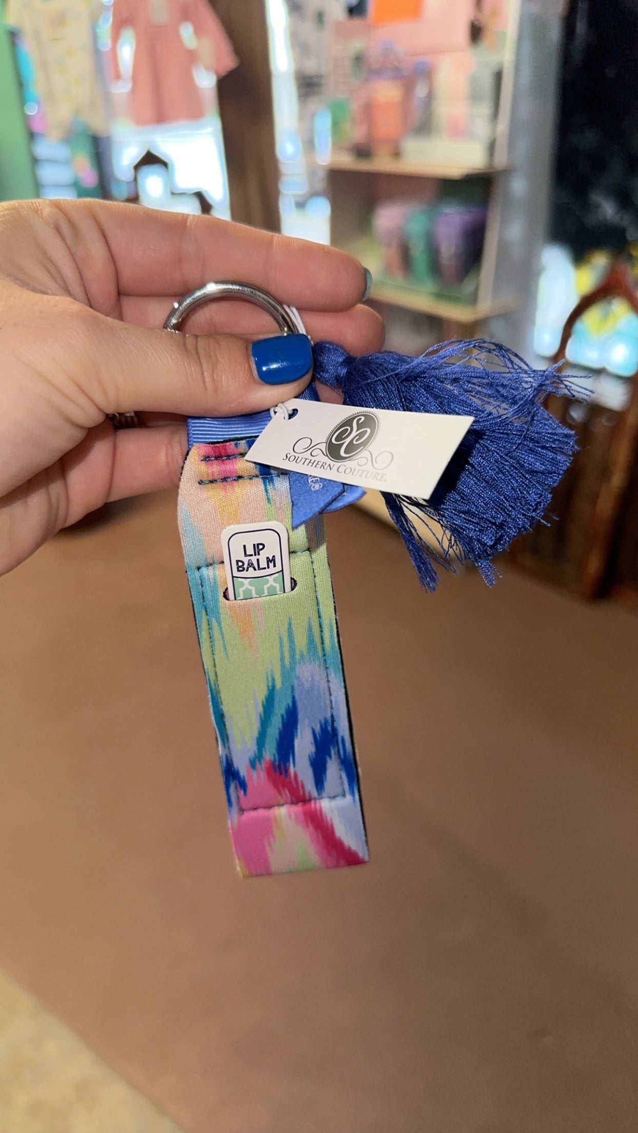 SC TIE DYE KEY CHAIN