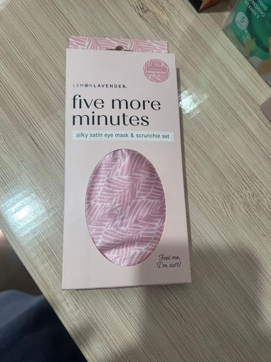 Five More Minutes Satin Eye Mask & Scrunchie Set